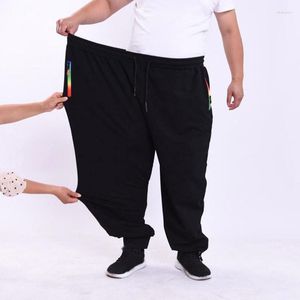 Мужские брюки Мужчина 14xl 15xl Эластичная талия плюс размер спортивных штанов Слушай большие черные серого карандаша 200 кг 56 одежда Drak22