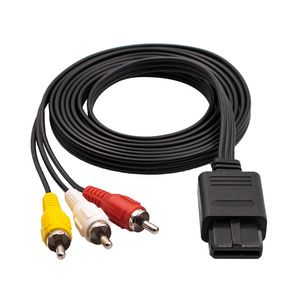 Acessórios de jogo Cabos Extensão USB 1.8m para Nintendo 64 Audio TV Video Cord AV Cable para RCA para Super Nintend Game Cube N64 SNES Game Cube Cable Acessório