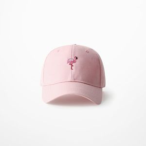 Ball Caps 2023 Moda Rosa Flamingo Bordado Chapéus para homens Anime Bird Haruku Baseball Cap e Women Streetwear1 90