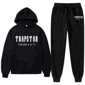 TRACJSUT TRAPSTAR BRAND DREPIDED SPORTSWear Men 28 Kolory ciepłe dwa kawałki Ustaw luźne bluzy bluzy Jogging