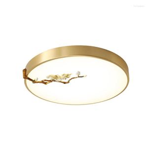 Ceiling Lights Class Room Office Deco Copper Lamp Sconce Study Surface Lighting Foyer Bedroom Decoration Fixture Home