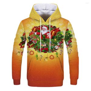 Hoodies masculinos 2023 Produtos Roupas de boneco de neve de Natal 3D Capuz de impressão digital Moletom de manga longa Men e mulheres rua