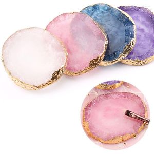 Storage Boxes Resin Jewelry Display Plate Necklace Ring Earrings Painted Tray Holder Organizer Decoration Stand