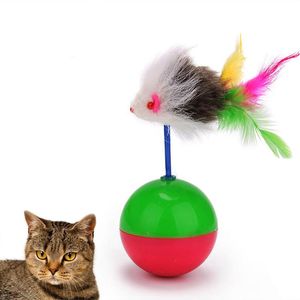 Cat Toys Toy Funny Mini Mouse Tumbler Plastic Ball Pet Kitten Spelar Training Present