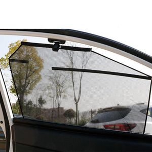 Car Sunshade Universal Sun Shade Dust UV Protection Auto Side Front Window Cover Curtain Summer Mosquito Covers Mesh Accessories