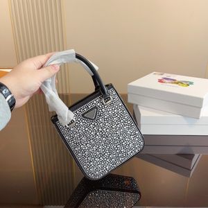 Bolsas femininas Totes Bolsa de cesta de cesta de diamante Bolsa de ombro de cesta de vegeta