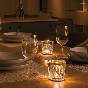 Masa lambaları Lüks K9 Elmas Kristal Lamba Retro Led Bar Masası USB Şarj Edilebilir Romantik Atmosfer Başucu Gece Dekor