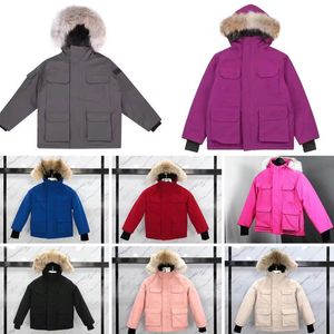 Barndesigner Down Coat Winter Jacket Boy Girl Girl Baby Ytterkläder Jackor med märke Tjocka varma utkläder BIRDER PARKAS Fashion Classic Parka S