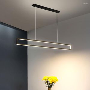 Люстры минималистская ресторанная люстра Nordic Modern Light Luxury Bar Lamp Designer 2023 Strip