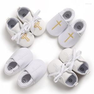 First Walkers Born Babies Christening Shoes Boys Girls Crochet Embroidered Baby Walker Baptism Shoe Crib For Toddlers