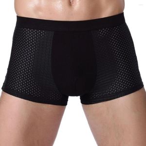 Underpants Bamboowear Bamboo Boxer Short Men Microfiber Briefs Underwear Compression Stretch H9