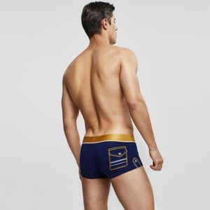 Mutande 3 pezzi/lotto SEOBEAN boxer in cotone da uomo intimo boxer stampato a vita bassa moda sexy