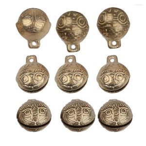 Christmas Decorations Brass Small Jingle Bell Copper Metal Fit Holiday Pendants Decor DIY