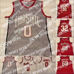 Баскетбольные майки баскетбольные майки Custom Ohio State College Basketball Jerse 1 Лютер Мухаммед 3 DJ Carton 25 Kyle Young 4