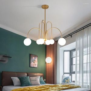 Pendant Lamps Modern Led Nordic Glass Minimalist Hanging Lighting Fixture Dining Living Bedroom Indoor Decor Suspension Lights
