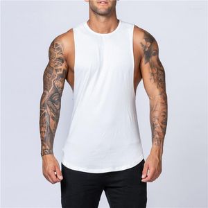 Tampo masculino Tampa da marca Moda Moda Top Men Musculação Fitness Singlets Muscle Shirt Gym Roupas de ginástica colete sem mangas