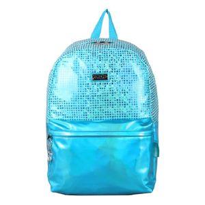 Bolsas escolares PVC impermeável reversível Glitter Holographic Bag High Middle e Teenager Fashion Backpack for Girls Kids