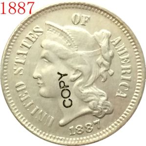 1887 USA 3セントニッケルコピーコインメタルクラフト