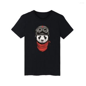 Men's T Shirts Cartoon Panda Pattern Cotton T-shirt White Teeshirt And Funny Shirt Men Street Wear 3xl