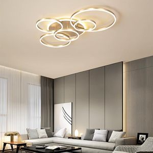 Gold/Black Dimmable LED Chandelier Light Fixture for Living Room Study Room