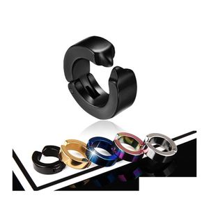 BUFF EAR CUFF COREAN Punk Aço inoxidável Brincos de piercings para homens Mulheres garanhão clipe de não piercing no brinco Jewe hipoalergênico otq1x