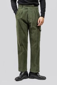 Herrenhose Gurkha Military Cargo Overalls Winter Retro Amerika Yuwenle Cord