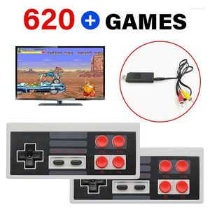 Controller di gioco Console video retrò portatile Mini giochi classici 620 integrati Uscita TV AV Dual Gamepad Toy