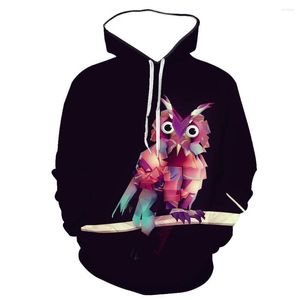 Hoodies masculinos Produtos da primavera e do outono 3D Moda de moda de animais digitais Mulheres Mesmo capuz de manga comprida