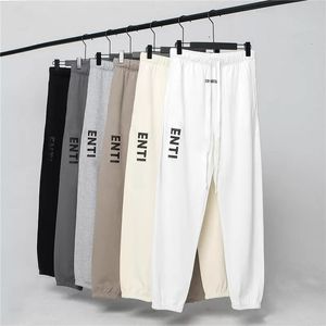 مصمم بانت أزياء sweatpants الرجال السراويل السراويل للنساء الراقية عارضة sweatpants عارضة ماتشا الأخضر القهوة البني فضفاض الدانتيل متابعة بدلة الركض