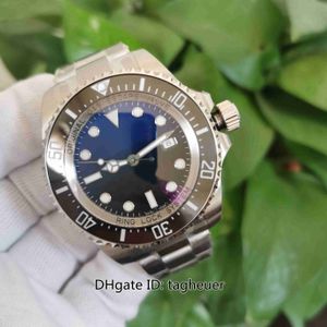 Oryginalny zegarek mężczyzn Kobiety Rolaxes Waterproof Factory D-Blue Mens 2813 44 mm Ceramic Sea-Dweller zegarki 1166660 126660 2836 3135 Ruch na ręce mechaniczne