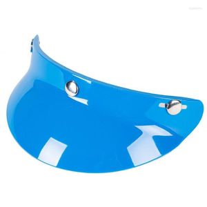 Capacetes de motocicleta 2023 3/4 Open Face Helmet Visor Sun Protector para acessórios retrô de 3 snap