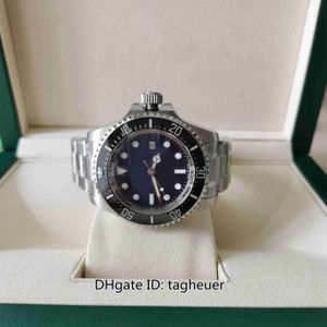 Mit Box-Papieren Herrenuhr BP Factory 44 mm Sea-Dweller116660 D-Blaue Keramiklünette LumiNova Asia 2813 Uhrwerk Mechanische Automatik-Herrenuhren Armbanduhren