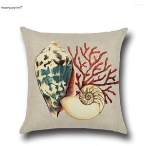 Travesseiro 1pc Modern Home Throw Pillows Covers Sea Stars Sea Side Capa de Almofadas Cojiines for Sofá Decoração ou 009