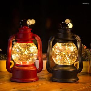 Night Lights Mycyk Retro Kerosene Lamp Usb Light Creative Fire Tree Silver Flower Led Home Decoration Birthday Gif