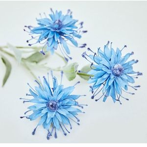 Dekorativa blommor kransar konstgjord blommor nålkudde krysantemum krabba klor hem dekor bröllop studio dekoration falsk blommordecora