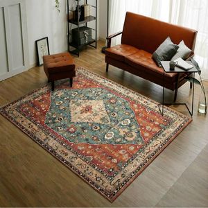 Wallpapers American Retro Carpet European Ethnic Style Living Room Country Simple Sofa Coffee Table Bedroom Bedside Blanket