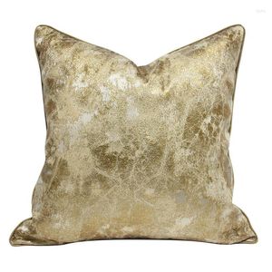 Pillow Luxury Golden Cover Caso Decorativo Arte Moderna Moderno Simple Abstract Geométrico Jacquard Sofá Cadeira Counsin