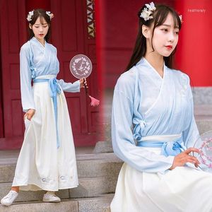 Сцена Wear S Hanfu Dress Girl китайский стиль ежедневно женские женщины традиционные костюмы народные танце