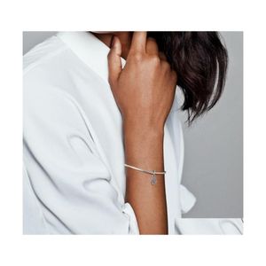 Charms 925 Sterling Sier Prote￧￣o Hamsa Dangle Fit Fit original European Bracelet Jewelry Acess￳rios Drop Drop Delt Dhbl6