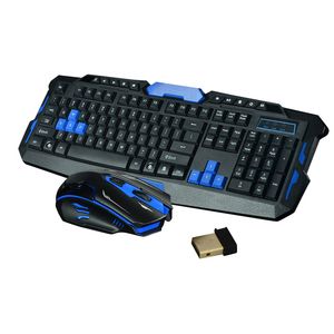 Trådlöst speltangentbord med muskombo vattentät optisk multimedia USB Mechanical Set Gamer