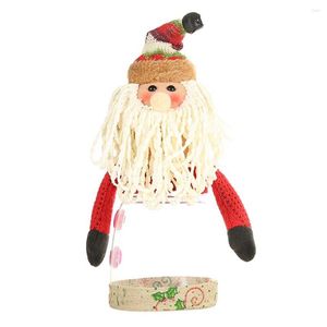 Juldekorationer Candy Bark Transparent Box Cartoon Doll Creative Old Man Snowman Deer