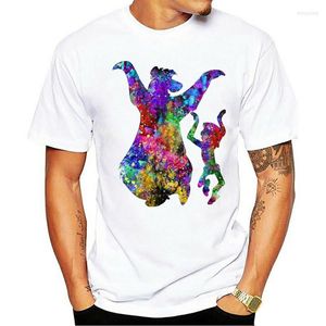 Męskie koszulki Książki w dżungli w stylu Summer Men Shirt Fashion krótkie rękaw T-shirt Kobiet kreskówkowy swobodny szklanka O Neck