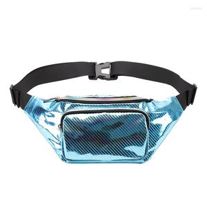 Waist Bags Holographic Bag Translucent Fanny Pack Beach Travel Women Belt Bum Hip Pouch Money Phone Holder