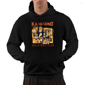 Męskie bluzy z kapturem Karasuno Volleyball Club Pullover Hoodie Winter Haikyuu Bokuto oya anime bawełna bluza z kapturem luźna fit streetwear