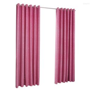 Curtain Shiny Stars Children Curtains For Kids Boy Girl Bedroom Living Room Blackout Cortinas Custom Made Drapes(Pink)