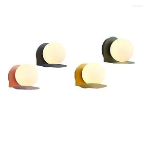 Wall Lamps Modern Simple Small Lamp Creative Macaron Bedroom Walkway Staircase Living Room Background Kitchen Decorative Lighting