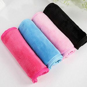 Filtar 40 20 cm Microfiber Makeup Remover Återanvändbar handduk Torka Inget behov Rengöring Oljehud Care Make Up Tool Filt