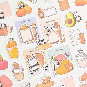 Geschenkpapier Schöne Backförmchen Früchte Panda Memo Set Pad DIY Scrapbooking Plan Notiz