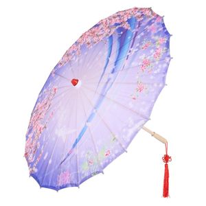 Umbrellas OUNONA Chinese Style Oil Paper Umbrella Classical Cosplay Non-waterproof Stage Dance Prop Craft Pography Pr