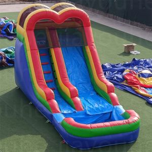 Utomhusspel Fabrikspris Barn som studsar Castle Giant Commercial Inflatable Water Slide Bouncer Slide Combo Amusement Park Equipments